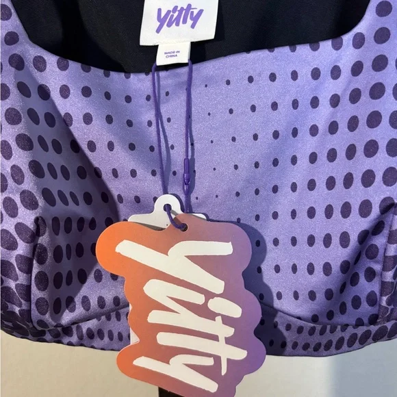 YITTY Purple Geometric Sports Bra - Picture 3 of 4